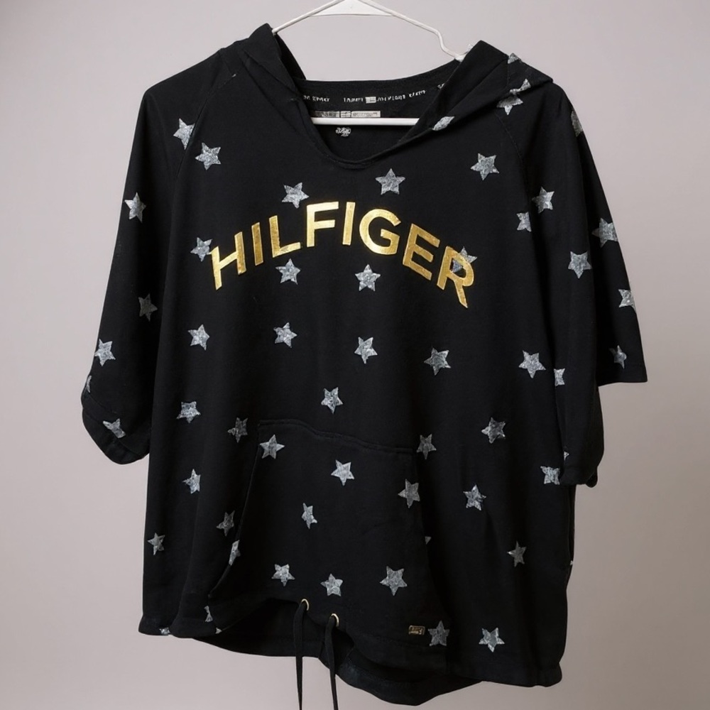 Tommy Hilfiger Black with Gold and Silver Star Accents